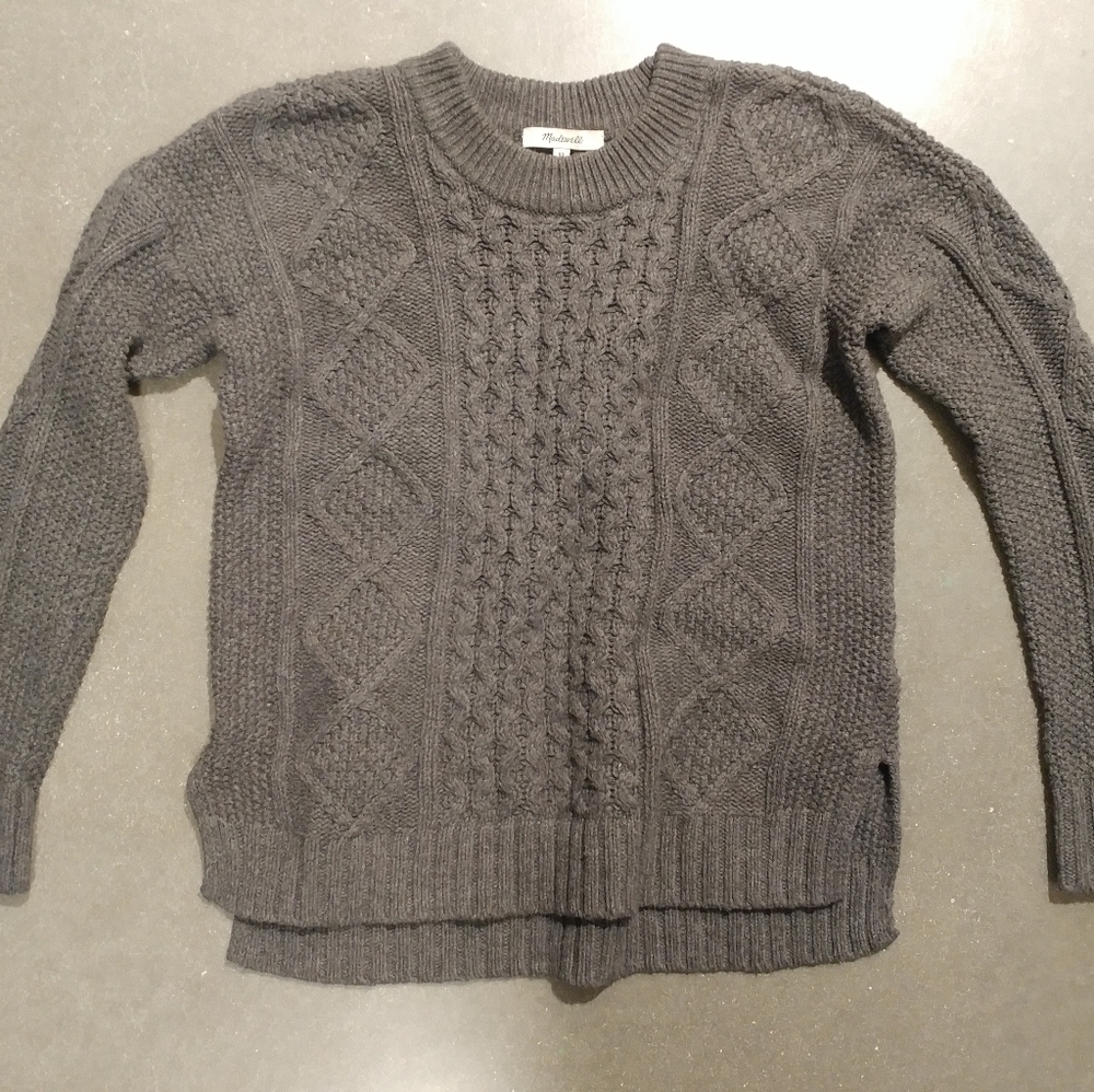 Madewell Chunky Cable Knit Sweater